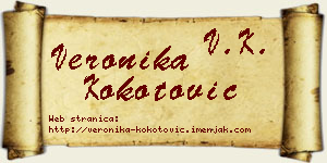Veronika Kokotović vizit kartica